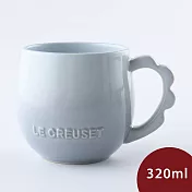 Le Creuset 蕾絲花語系列 馬克杯 320ml 銀灰藍