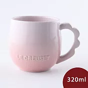 Le Creuset 蕾絲花語系列 馬克杯 320ml 貝殼粉