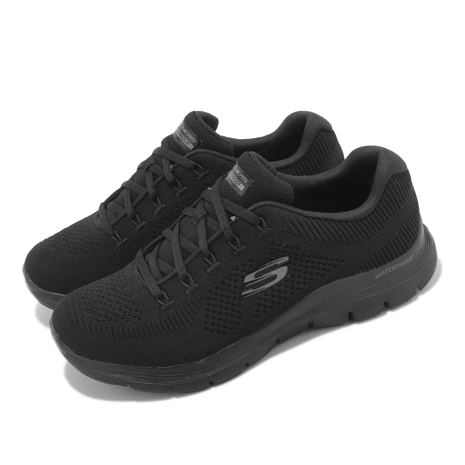 Skechers 慢跑鞋 Flex Appeal 4.0 女鞋 黑 防水 緩震 運動鞋 149309BBK