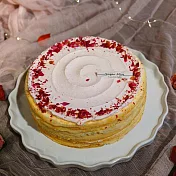 【SugarMiss糖思】玫瑰草莓奶霜水果千層蛋糕(6吋)