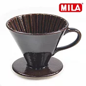 MILA日本製 織部燒 咖啡濾杯02-琥珀飴釉