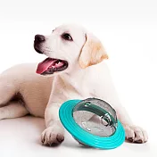 【P&H寵物家】狗狗不倒翁漏食餵食器 飛盤玩具(磨牙玩具 漏食玩具 寵物玩具 狗狗玩具) 湖藍色