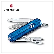 VICTORINOX 瑞士維氏 Classic Colors 系列 透色經典7用瑞士刀款 58mm(10款)0.6223.T 透藍色