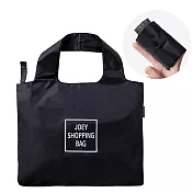E.City_超大容量寬肩帶可折疊環保購物袋 黑色