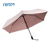【rento】防曬彩膠素色安全自動傘- 撫子
