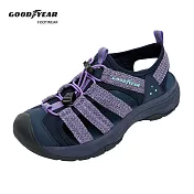 【Goodyear 固特異】盛夏探險 女款護趾織帶運動涼鞋-紫 / GAWS32607 JP25 紫