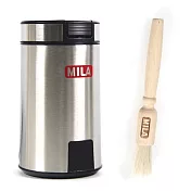 MILA 電動磨咖啡豆機(研磨機)-黑-附MILA 原木咖啡刷 (清潔刷毛)