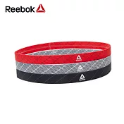 Reebok 運動髮帶/止汗帶三件組(黑、紅、灰)