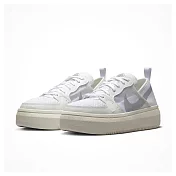Nike W COURT VISION ALTA TXT 女休閒鞋-白銀-CW6536102 US8.5 白色