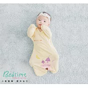【Mang Mang 小鹿蔓蔓】涼感竹纖維Bedtime嬰兒包巾(四款可選) S 城堡黃