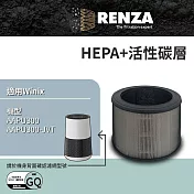 RENZA 適用 韓國Winix AAPU300 輕巧型6-10坪空氣清淨機 可替換GQ HEPA+活性碳二合一濾網組