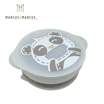 【MARCUS＆MARCUS】動物樂園幼兒自主學習吸盤碗(含蓋子)-貓熊