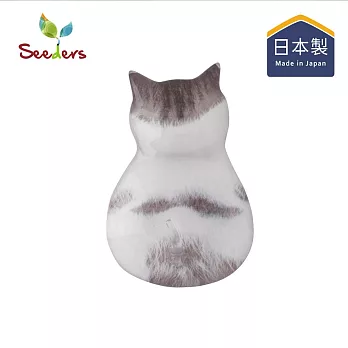【日本Seeders】日製貓咪造型免鑽釘超黏無痕掛勾-3入-多種花色可選- 英國短毛貓