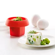 《LEKUE》方塊煮蛋模(紅) | 耐熱 微波料理 懶人料理
