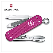 VICTORINOX 瑞士維氏 Classic Colors 系列 經典鋁合金5用瑞士刀(10款)0.6221.G 紫紅
