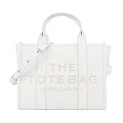 MARC JACOBS The Leather TOTE 皮革兩用托特包-小/ 白