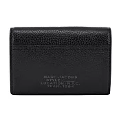 MARC JACOBS THE LEATHER 荔枝紋對開零錢短夾- 黑