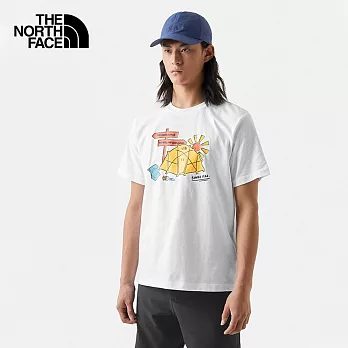 THE NORTH FACE M FOUNDATION CAMP S/S TEE - AP 男短袖上衣-白-NF0A7WF8FN4 M 白色