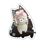 JohoE嚴選 寵物多功能胸背帶+牽繩+背包-泡澡小動物 泡澡熊