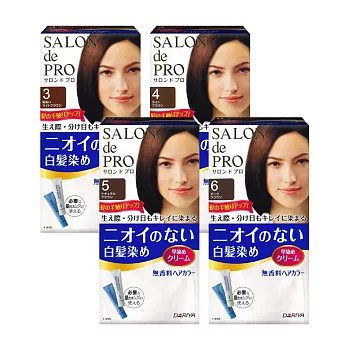 日本DARIYA塔莉雅 沙龍級無味型白髮染髮劑(多色任選4入) No.3明褐色