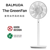 BALMUDA The GreenFan 12吋 DC直流電風扇 EGF-1800  -WG 白x灰