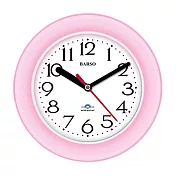 BARSO BS-701 莫蘭迪系列防水座掛兩用鐘 粉紅色