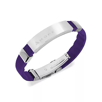 &MORE愛迪莫 健康鈦鍺手環 KADORI-FIVE PLUS- 紫色