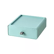 【E.dot】可疊加抽屜組合式桌面收納盒-4入組 綠色