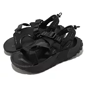 Nike 涼鞋 Wmns Oneonta NN Sandal 女鞋 黑 全黑 織帶 支撐 戶外 FB1949-001