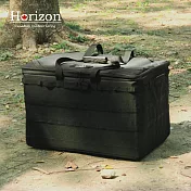 Horizon 天際線 95L黑化露營可摺疊收納箱/軟殼箱  極致黑