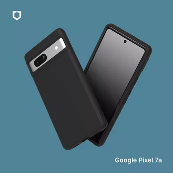 犀牛盾 Google Pixel 7a (6.1吋) SolidSuit 經典防摔背蓋手機保護殼 - 經典黑