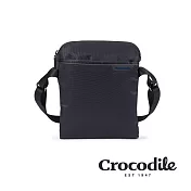【Crocodile】鱷魚皮件 X-lite4.0系列 防潑水斜背包 尼龍側背包 小包推薦-0104-10801-新品上市 黑色