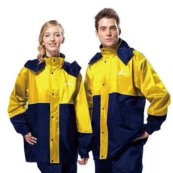 【達新牌】 新采型 二件式休閒風雨衣 2XL 黃藍