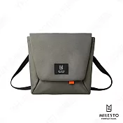 【MILESTO】Hutte 系列隨身sacoche風格設計包(多色可選)(原廠授權台灣經銷) 灰色