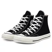 CONVERSE CTAS 70 HI BLACK/BLACK/EGRET 男女休閒鞋-黑-162050C US9.5 黑色