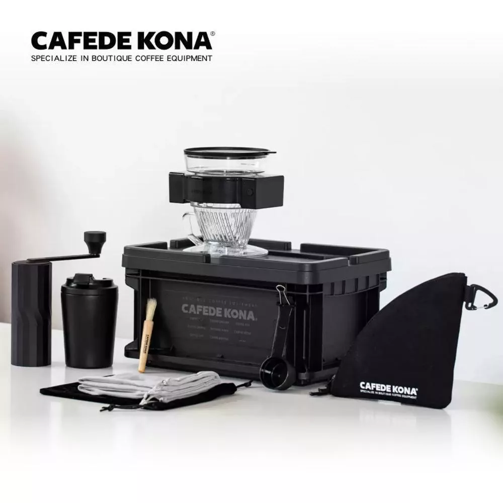 CAFEDE KONA 智作壺套裝攜帶型咖啡組合(智作壺+磨豆機+隨身杯+濾紙包+特製收納箱)