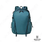 【MILESTO】LIKID 系列通勤強度防水後背包(三色可選)(原廠授權台灣經銷) 藍綠色