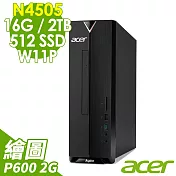 Acer XC-840 商用薄型電腦 N4505/16G/512SSD+2TB/P600_2G/W11P