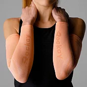 【ROCKAY】Ignite Arm Sleeves 高循環機能運動袖套 (多色可選) L-XL Papaya/White