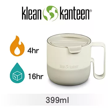 【美國Klean Kanteen】RISE MUG不鏽鋼保溫馬克杯-399ml奶油白