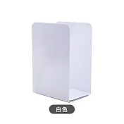 【E.dot】無印風日系簡約純色金屬L型書架(3入組) 白色