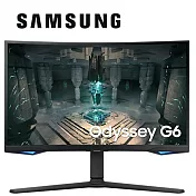 SAMSUNG 三星 27吋 Odyssey G6 1000R 曲面電競顯示器(S27BG650ECXZW)