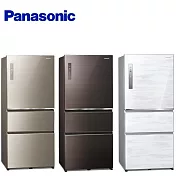 Panasonic 國際牌 ECONAVI 610L三門一級能變頻電冰箱(全平面無邊框玻璃) NR-C611XGS -含基本安裝+舊機回收 翡翠白(W)