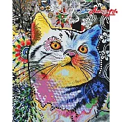 ArtLife藝術生活【GJ5498】奇幻貓咪_DIY 滿版立體鑽石畫
