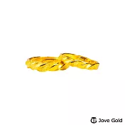 JoveGold漾金飾 時光延續黃金成對戒指