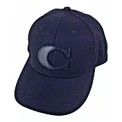 COACH 素面棒球帽-深藍