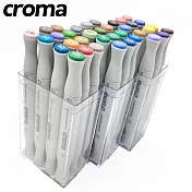 CROMA X5軟毛雙頭麥克筆36色