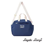 Legato Largo 可機洗 手提斜背兩用波士頓包- 深藍