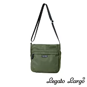 Legato Largo Lieto 中性款防潑水斜背包- 橄欖綠