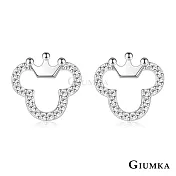 GIUMKA純銀耳環925純銀耳釘甜美皇后 MFS22061 銀色